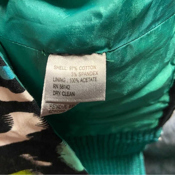 Muse printed belted strapless empire a line pockets dress Size XL - Picture 6 of 10